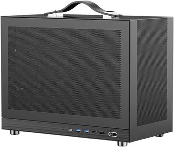 Shiny Snake G300 16.8L Micro-ATX Mesh Computer Case - ATX/SFX-L/SFX PSU, 340mm GPU, 240/280AIO Compatible, 164mm Air Cooler, High Compatibility Mini Desktop Case for Gaming PC Builds - Black