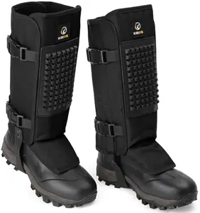 Kalkal Snake Gaiters, 1200D Waterproof Snake Chaps Snake Gaiters for Men Women, Adjustable Snake Bite Protection Snake Guards for Legs Men, Snake Proof Gaiters for Hiking Hunting