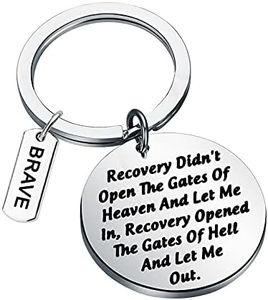 TGBJE AA NA Drug Recovery Gift Sober Gift Rehab Keychain Gift Sobriety Gift Addiction Recovery Gift, Gates Keychain, 3.0*3.0cm