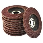 10 x Flap Discs 40 Grit Angle Grinder 4.5" (115mm) Flat Sanding Grinding AU025