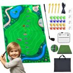 TIGER LIMA Golf Game Set with Club, Garden Game Set with All Golf Equipment, Casual Golf Set with Extra Thick Mat, Golf Chipping Game with 20 Golf Balls, Complete Golf Club Sets for Indoor and Outdoor