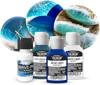 Ocean Art Pigment Set for Epoxy Resin - Wave Effect for Resin Creations - Set of Dyes in a Marine Palette for Works on Marine and Oceanic Themes