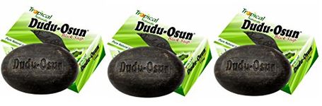 Dudu Osun 150g Tropical Natural African Black Soap - Pack of 3, Packaging may vary