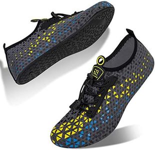 IceUnicorn Water Shoes Men Women Beach Swim Aqua Barefoot Socks Pool Quick Dry Yoga(S110 Grey 42/43)