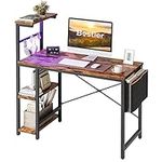 Bestier Computer Desk with LED Ligh