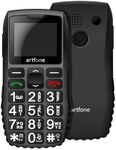 Artfone 4G Cell Phone for Seniors, Easy to Use Basic Phone with Big Button, SOS, Loud Volume, 1800mAh Battery, Flashlight, Charging Dock, FM, MP3