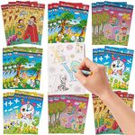 THE TWIDDLERS - 24 Mini Colouring Books for Party Bags with Stickers, A6 Size - Multipack Kids Party Bag Fillers and Favours, Ideal for School Classrooms, Travel, Birthdays, Weddings, Restaurants