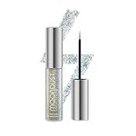 Urban Decay Heavy Metal Liquid Glitter Eyeliner - Holographic Silver Eyeliner & Eye Shadow Topper - Cruelty Free, Vegan Eye Makeup with Thin-Tip Brush for Easy Application - Disco Daydream (0.25 oz)