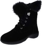 Style & Co. SC35 Angiee Sherling Lined Winter Boots, Black, 5 US