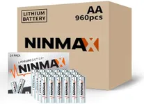 NINMAX® Lithium AA Batteries 3500mAh, 960 Pack 1.5V Longest Lasting Double A Battery for High-Tech Devices【Non-Rechargeable】