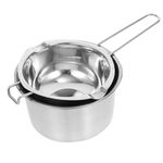 Wax Melting Pot - 400ML Double Boiler and 900ML Stainless Steel Pot, Chocolate Melting Pot for Melting Chocolate, Butter, Candy, Candle, Soap, Wax