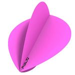 Ruthless F3444 R4X | 100 Micron Premium Extra Strong Dart Flights, Pear Shape, 10 Sets of 3 Flights, Pink