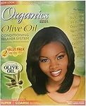 Relaxer/Smoothing Cream Africa's Best Organics Olive Oil 2x Complete Kits Relaxer Super/Coarse