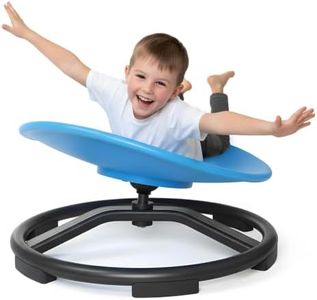 Bellunion Spinning Chair for Autistic Kids, Sensory Swivel Chair with 360° Rotation, 220LBS Capacity, Non-Slip Base, Sit and Spin Toy for Children with ADHD, Balance and Coordination (Blue)