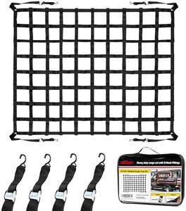 Autofonder Cargo Net for Pickup Truck Bed Adjustment 66" x 82"-2” Wide Mesh