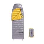 Naturehike Sleeping Bag for Adult, Teen, for 3-4 Seasons, Lightweight, Waterproof, Ultra-Warm Mummy Sleeping Bag for Indoor, Camping, Hiking, Backpacking, Mountaineering (400g, L, Grey Updated)