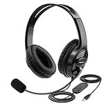 MKJ USB Headset with Microphone for