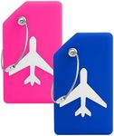 2 Pcs Silicone Luggage Tags, Travel