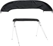 Bimini top Boot Cover, Suitable for 3-4 Bows Bimini Tops, Design with Light Hole Bimini Top Cover, 600D Waterproof Bimini Storage Boot