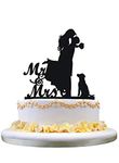 Cake Topper With Dog Mrs