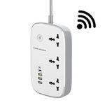 T TECLUSIVE 10A Smart Wifi Extension Power Strip With Type C Usb Ports|2500W 3 Power Sockets With 30W Type C Pd Qc 3.0 Fast Usb Port|Multi Port Extension With Usb|App Control,5Volts