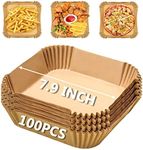 Air Fryer Disposable Paper Liners for CHEFMAN 2Qt Mini Air Fryer, Air Fryer Liners Air Fryer Parchment Paper Liners Non-Stick Oil Resistant, Waterproof, Food Grade Baking Paper