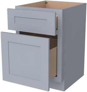 CozyHommie RTASolid Wood File Cabinet with 2 Drawers, Desk Under-Table Wooden File Cabinet, Suitable for Bedside or Freestanding File Storage Cabinet (Gray, 18" W × 21" D × 29.5" H)