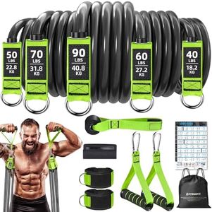 Resistance Bands,310 lbs Heavy Duty Bands for Working Out, Exercise Bands with Handles,Workout Bands for Men, Fitness Bands for Home Workouts,Muscle Training, Strength, Slim, Yoga