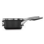 Calphalon Premier Space Saving 1.5 Quart Sauce Pan with Lid, Hard-Anodized Nonstick Cookware w/MineralShield Technology, Dishwasher & Oven Safe