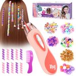 5 6 7 8 9 10 Year Old Girls Gifts : Toys for Girls Age 6-12 Hair Accessories Beads for Braids Girl Birthday Presents Age 6 7 8 DIY Hair Princess Decoration Hair Braiding Kit Toys for Kids Girls