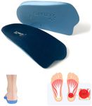 Arch Support Insoles Women and Men | for Plantar Fasciitis | ¾ Length fit All Shoe Types | Supersoft Supporting | Recommended by GPS, Physios, Podiatrists and Chiropractors