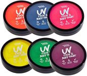 Water Activated UV Black Light Face