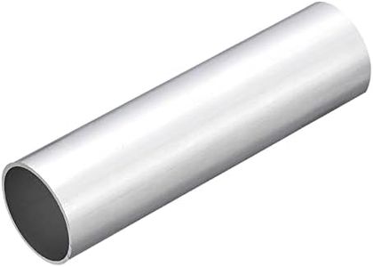 uxcell 6063 Aluminum Round Tube, 40mm OD 37mm Inner Dia 150mm Length Pipe Tubing for Industry DIY Projects