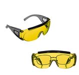 Allen Company Safety Glasses - Ballistic Eye Protection for Men and Women - Shooting Accessories that Work with Prescription Glasses - ANSI Z87.1 Impact Resistance - Amber