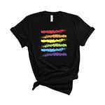 Pride rainbow t-shirt/UNISEX tee/Pride gift/LGBT flag tshirt/Gay Pride/Cute LGBTQ shirt/Pride Week Gift