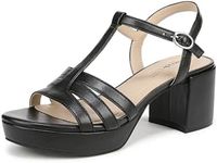 LifeStride Womens Rio Heeled Sandal Black 6 W