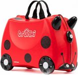 Trunki Original Kids Ride-On Suitcase and Carry-On Luggage, Harley (Red), 46 x 20.5 x 31 cm