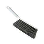 HomeAra 1PCS Hand Broom Cleaning Brush Soft Bristle Hand Brush with Long Handle Multi-Functional Dusting Brush for Bed, Car, Sofa, Furniture, Clothes, and Carpet (White,15.7 Inch)