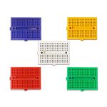 Electronic Spices Pack Of 5 Mini Small Solderless Breadboard Compatible For Proto Shield 170 Points (Multicolor)