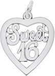 Rembrandt Charms Sweet 16 Charm, Sterling Silver