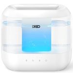 Dreo 4L Humidifiers for Bedroom, 28dB Quiet Top Fill Supersized Cool Mist Humidifier for Baby Large Room, Oil Diffuser and Nightlight, 32H Runtime, Ultrasonic Humidifier for Home, Nursery, Plants