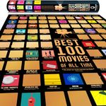 Travel Revealer 100 Movie Scratch Off Poster 2024 Selected IMDb Top 100 Movies Scratch Off Poster 17"x24" Best Films of All Time Movie Bucket List Scratch Off Poster | Scratch Off Movie Poster