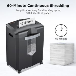 Bonsaii 12-Sheet Micro Cut Paper Shredder – High Security