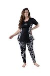Keepfit Women's Marble Printed 2-Piece Padded Plus Size Swimset |Swimming Suit for Women