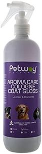 Dog Cologne Spray | Pet Deodorizer | Pet Cologne | Pet Odor Eliminator - Aroma Care Coat Gloss with Lavender & Chamomile Fragrance, Finishing Spray for Anxious & Stressed Animal, Vitamin E - 500ml