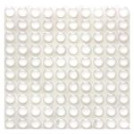 100 Pieces Rubber Feet Pads Adhesive Buffer Pads Door Bumpers Self Stick Noise Dampening Pads Small Clear Soft Close Cabinet & Furniture Bumpers 9 mm Diameter x 3 mm (Clear)