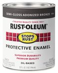 Anodized Bronze , 32 Ounce : Rust-Oleum 7754502 Protective Enamel Paint Stops Rust, 32-Ounce, Anodized Bronze
