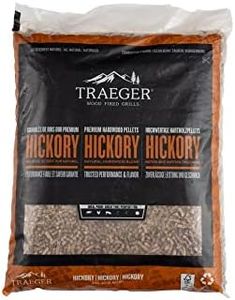 Traeger Hickory FSC BBQ Pellets, 9 kg, 100% Natural Wood, Enhances Food Taste, Forest Sustainability Certified