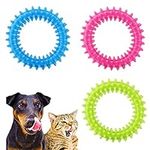 MXOQJE 3 Pcs Puppy Toys, Puppy Teething Toys, Puppy Toys from 8 Weeks Small Dog, Teething Toys for Puppies, Dog Chew Toys, for 360° Clean Soothe Itching Oral Health Puppy Interactive Chew Toy