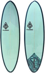 Paragon Surfboards Retro Egg Surfboard | Fun & Easy to Ride | Single Fin Performance Surf Board | Ideal for Intermediate Surfers | 6'6"x 22.06"x 2.75"